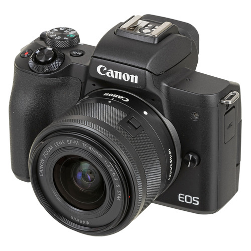 

Фотоаппарат Canon EOS M50 Mark II kit ( EF-M15-45 IS STM), черный [4728c007], EOS M50 Mark II