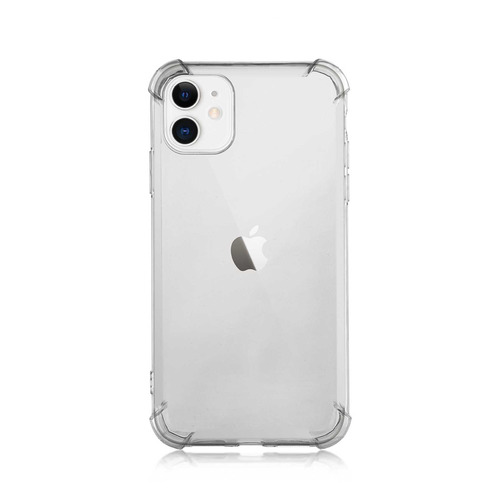 

Чехол (клип-кейс) Brosco, для Apple iPhone 11, прозрачный [ip11-hard-tpu-transparent], Brosco