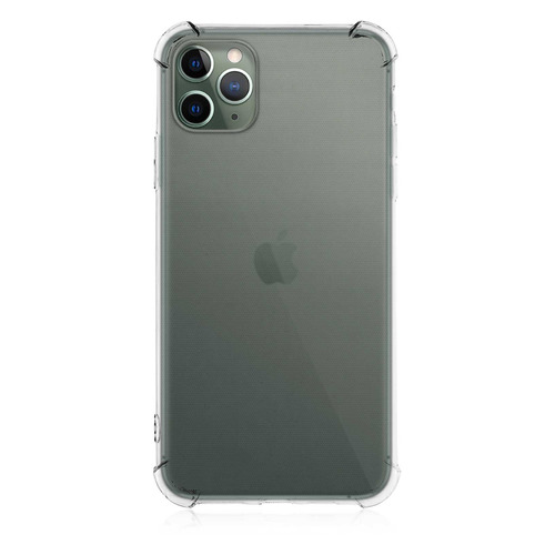 фото Чехол (клип-кейс) brosco, для apple iphone 11 pro, прозрачный [ip11p-hard-tpu-transparent] noname