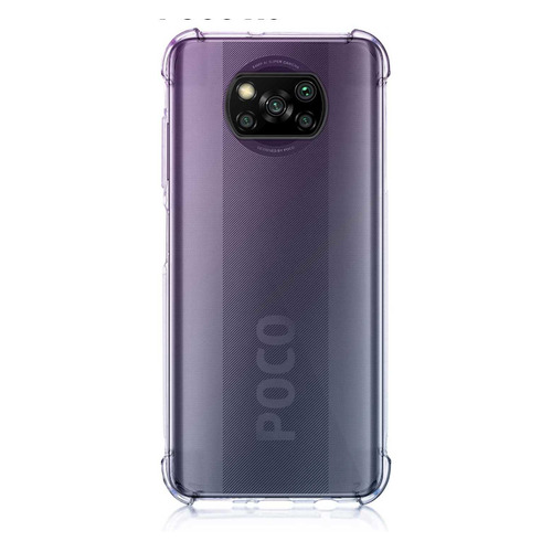 

Чехол (клип-кейс) Brosco, для Xiaomi Poco X3, прозрачный [xm-px3-hard-tpu-violet-blue], Brosco