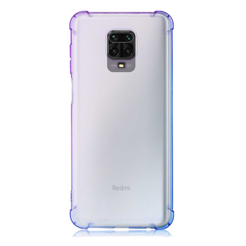 фото Чехол (клип-кейс) brosco, для xiaomi redmi note 9s, пурпурно-синий [xm-rn9s-hard-tpu-violet-blue] noname