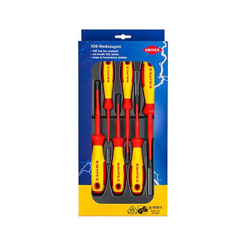 

Набор отверточный KNIPEX KN-002012V05, 6 предметов, диэлектрический, KN-002012V05