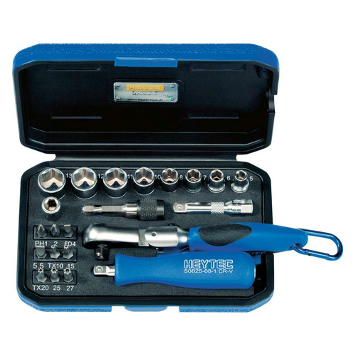

Набор головок HEYTEC HE-50829301783, 22 предмета, HE-50829301783