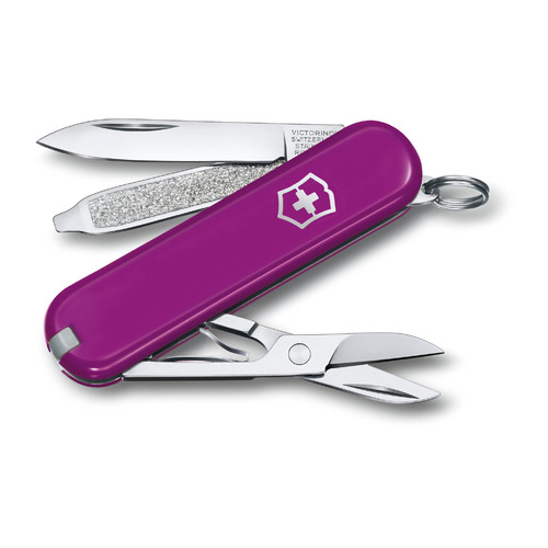 

Складной нож Victorinox Classic Tasty Grape, функций: 7, 58мм, коробка картонная [0.6223.52g], Classic Tasty Grape