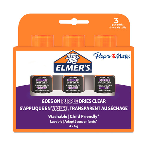 

Клей-карандаш (упаковка) Paper Mate Elmers 2136613, 6грамм, фиолетовый 12 шт./кор., Elmers