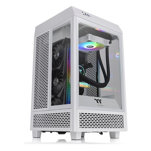 

Корпус miniITX Thermaltake The Tower 100, Midi-Tower, без БП, белый [ca-1r3-00s6wn-00], The Tower 100