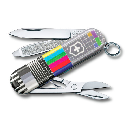 

Складной нож Victorinox Classic LE2021 Retro TV, функций: 7, 58мм, коробка картонная [0.6223.l2104], Classic LE2021 Retro TV