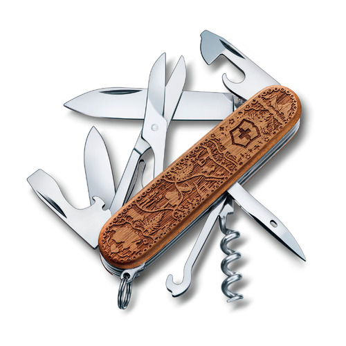 

Складной нож Victorinox Climber Wood Swiss SE2021, функций: 12, 91мм, дерево , коробка подарочная [1.3701.63l21], Climber Wood Swiss SE2021