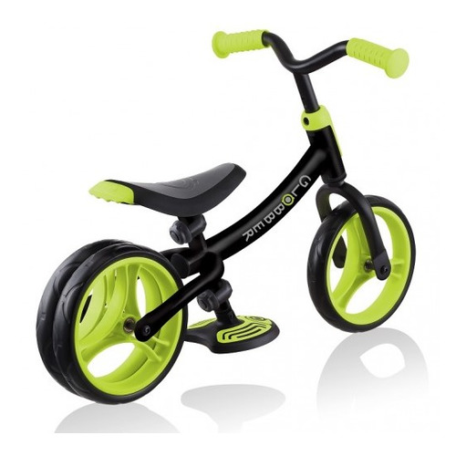 фото Беговел globber go bike duo черный/зеленый 2.3кг (614-106)