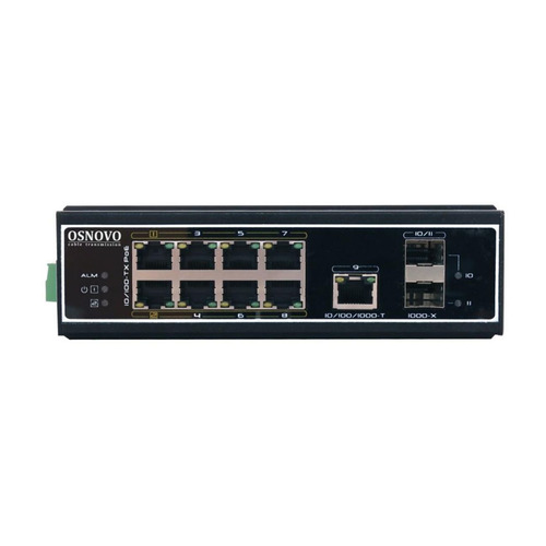 

Коммутатор Osnovo SW-60812/I 8x100Mb 1G 2SFP 300W, SW-60812/I