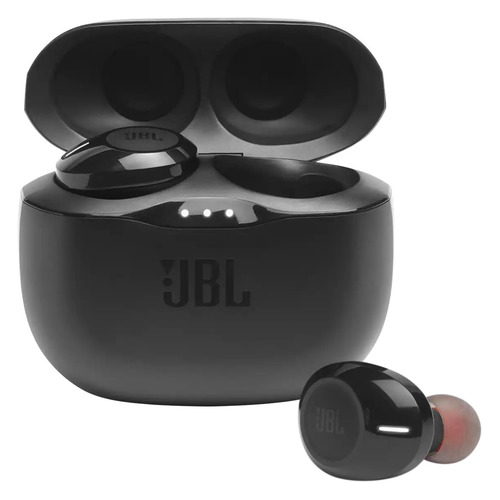 фото Гарнитура jbl t125 tws, bluetooth, вкладыши, черный [jblt125twsblk]