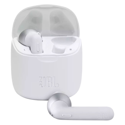 фото Гарнитура jbl t225 tws, bluetooth, вкладыши, белый [jblt225twswht]