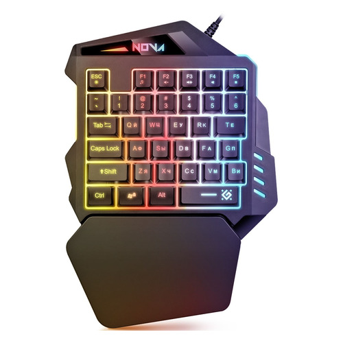 

Клавиатура Defender Nova GK-860L, USB, c подставкой для запястий, черный [45860], Nova GK-860L