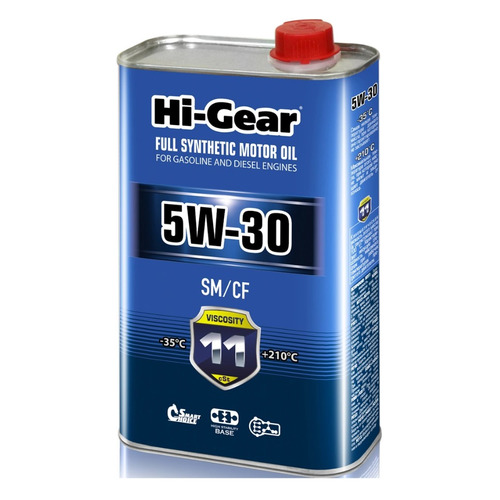 фото Моторное масло hi-gear hg0030 5w-30 1л. синтетическое