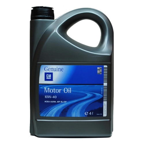 фото Моторное масло gm motor oil 10w-40 4л. полусинтетическое [93165215]