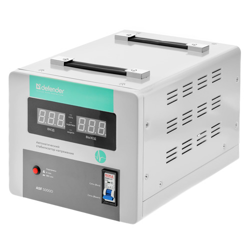 

Стабилизатор напряжения DEFENDER ASF 5000D белый [99039], ASF 5000D