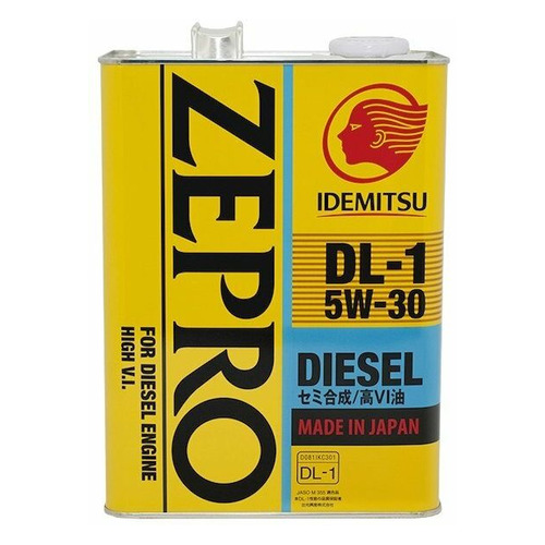 фото Моторное масло idemitsu zepro diesel dl-1 5w-30 4л. полусинтетическое [2156004]