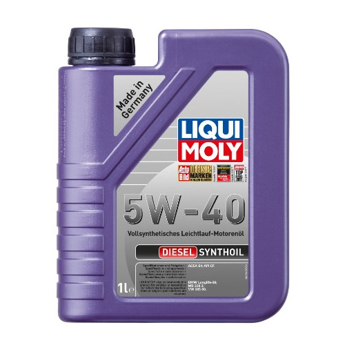 фото Моторное масло liqui moly diesel synthoil 5w-40 1л. синтетическое [1926]