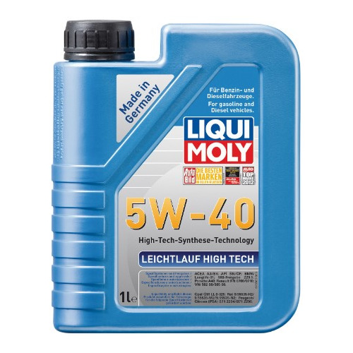 фото Моторное масло liqui moly leichtlauf high tech 5w-40 1л. синтетическое [8028]