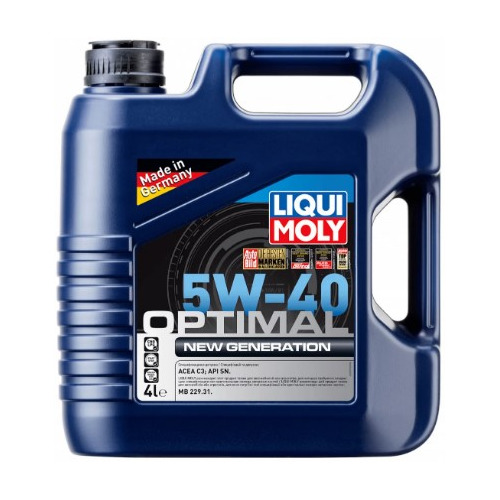 фото Моторное масло liqui moly optimal new gen 5w-40 4л. синтетическое [39033]