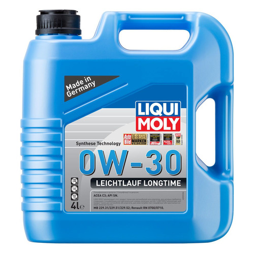 фото Моторное масло liqui moly leichtlauf longtime 0w-30 4л. синтетическое [39039]