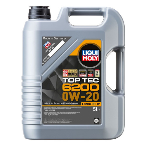 фото Моторное масло liqui moly top tec 6200 0w-20 5л. синтетическое [20789]