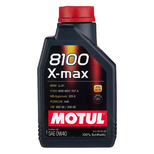 фото Моторное масло motul 8100 x-max 0w-40 1л. синтетическое [104531]