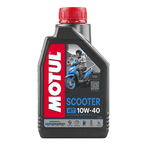 фото Моторное масло motul scooter 4t mb 10w-40 1л. минеральное [105937]