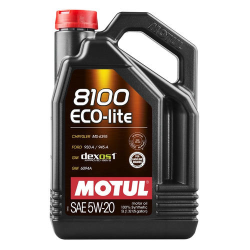 фото Моторное масло motul 8100 eco-lite 5w-20 5л. синтетическое [109104]