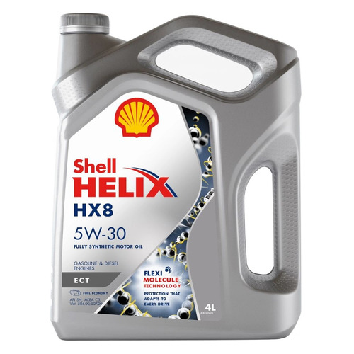 фото Моторное масло shell hx8 ect 5w-30 4л. синтетическое [550048035]