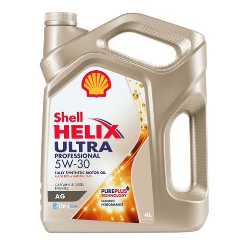 фото Моторное масло shell helix ultra professional ag 5w-30 4л. синтетическое [550046399]