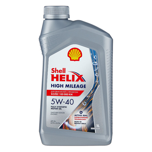 фото Моторное масло shell helix high milleage 5w-40 1л. синтетическое [550050426]