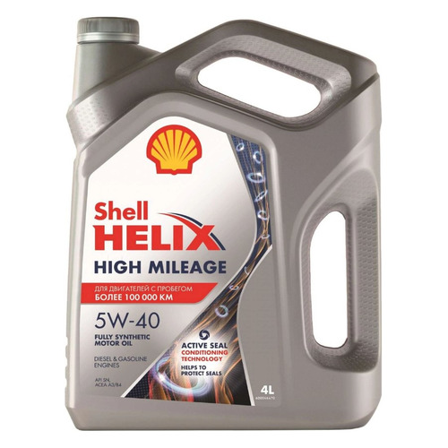 фото Моторное масло shell helix high milleage 5w-40 4л. синтетическое [550050425]