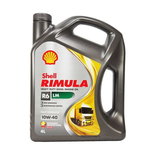 фото Моторное масло shell rimula r6 lm 10w-40 5л. синтетическое [550054436]