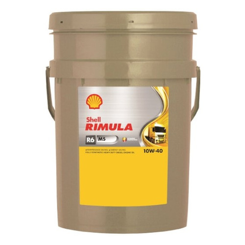 фото Моторное масло shell rimula r6 ms 10w-40 20л. синтетическое [550046752]