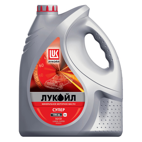 фото Моторное масло lukoil супер 15w-40 5л. минеральное [19196]