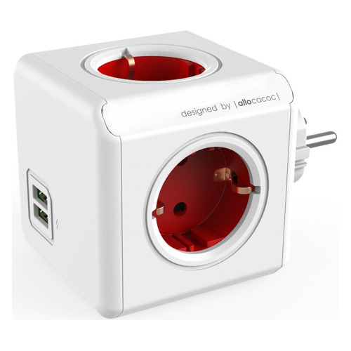 

Сетевой разветвитель Allocacoc Original 1202RD/DEOUPC, белый/красный, Allocacoc Original 1202RD/DEOUPC