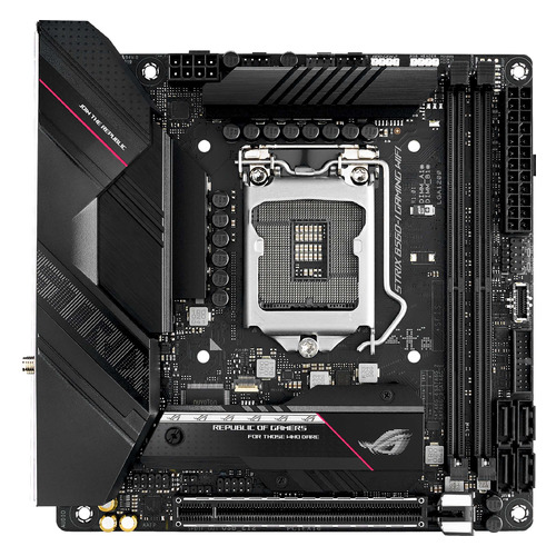 

Материнская плата ASUS ROG STRIX B560-I GAMING WIFI, LGA 1200, Intel B560, mini-ITX, Ret, ROG STRIX B560-I GAMING WIFI
