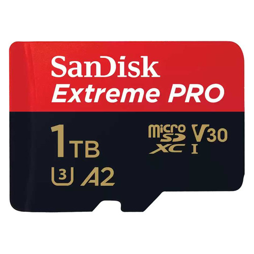 

Карта памяти microSDXC UHS-I Sandisk Extreme Pro 1024 ГБ, 170 МБ/с, Class 10, SDSQXCZ-1T00-GN6MA, 1 шт., переходник SD, SDSQXCZ-1T00-GN6MA