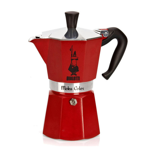 

Кофеварка Bialetti Moka Express 0.27л алюминий красный (4943), Moka Express