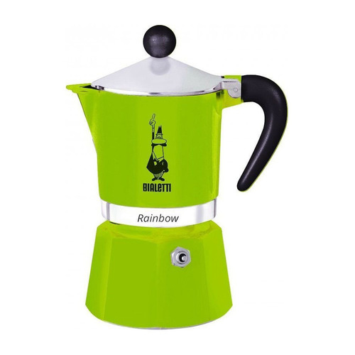 

Кофеварка Bialetti Rainbow 0.24л алюминий зеленый (4973), Rainbow