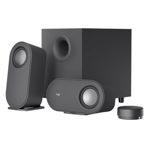 

Колонки Bluetooth Logitech Z407, 2.1, графитовый/ серый [980-001348], Z407