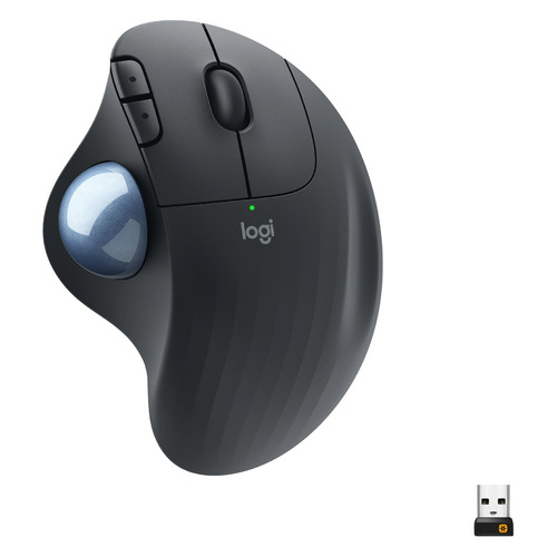 

Трекбол Logitech Ergo M575, оптическая, беспроводная, USB, графитовый [910-005872], Ergo M575