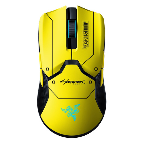 фото Мышь razer viper ultimate cyberpunk 2077 edition, игровая, оптическая, беспроводная, usb, желтый и черный [rz01-03050500-r3m1]