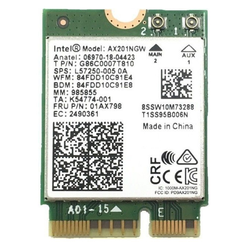

Адаптер Intel Original (AX201.NGWG.W 999TCZ) AX201.NGWG.W, AX201.NGWG.W