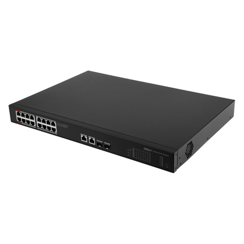 

Коммутатор Dahua DH-PFS3220-16GT-190 18G 2SFP 14PoE+ 190W управляемый, DH-PFS3220-16GT-190