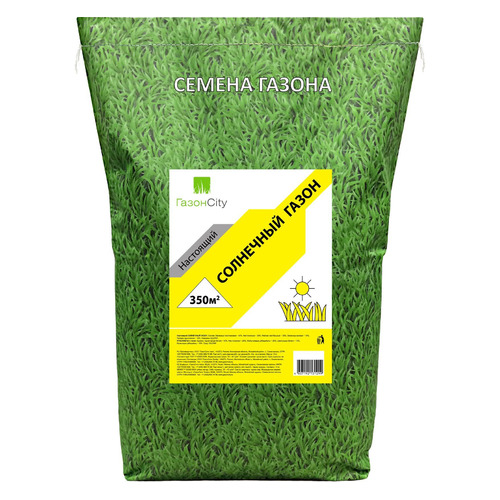 

Газон Газон City Настоящий газон Солнечный (семена) унив. 10000гр (82666638), Солнечный