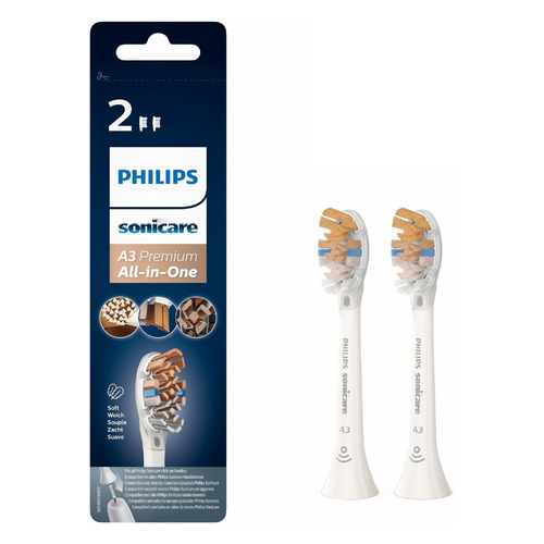 

Сменная насадка Philips Sonicare HX9092/10 A3 Premium All-in-One, 2 шт, HX9092/10 A3 Premium All-in-One