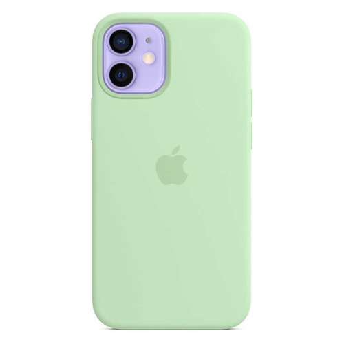 фото Чехол (клип-кейс) apple silicone case with magsafe, для apple iphone 12 mini, фисташковый [mjyv3ze/a]