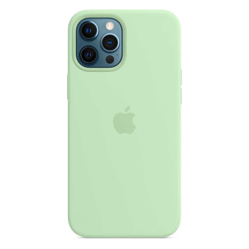 фото Чехол (клип-кейс) apple silicone case with magsafe, для apple iphone 12 pro max, фисташковый [mk053ze/a]